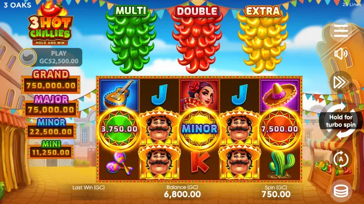 3 Hot Chillies Online slot 3 Hot Chillies se symboly mariachi a chilli