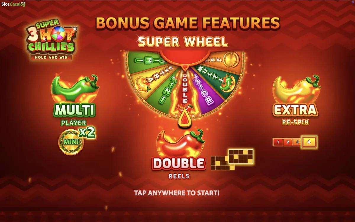 3 Hot Chillies Super kolo a bonusové funkce hracího automatu Super 3 Hot Chillies